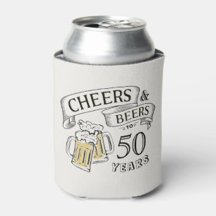 Rafraîchisseur Pour Canette Typographie Bravo Et Bières À Tout Âge Anniversair