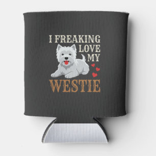 Rafraîchisseur Pour Canette Typographie de l'amour du chien Westie