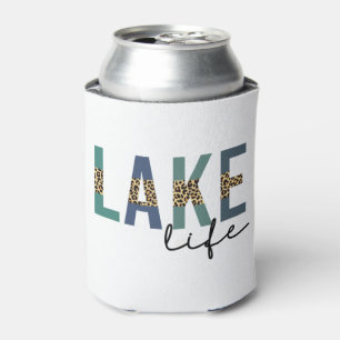 Rafraîchisseur Pour Canette Typographie d'impression de Lake Life Cheetah