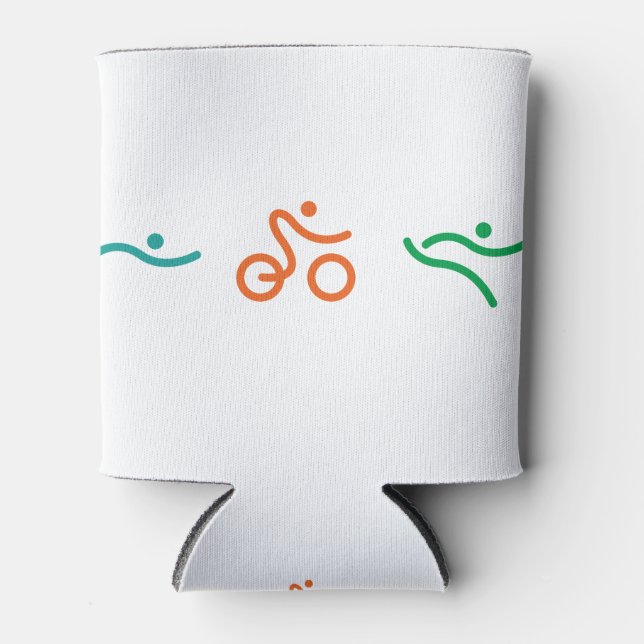 Rafraîchisseur Pour Canette Un grand cadeau de Triathlon pour votre ami ou fam (Devant)