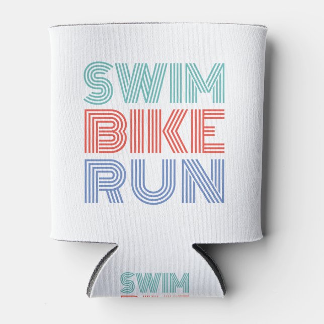 Rafraîchisseur Pour Canette Un grand cadeau de Triathlon pour votre ami ou fam (Devant)