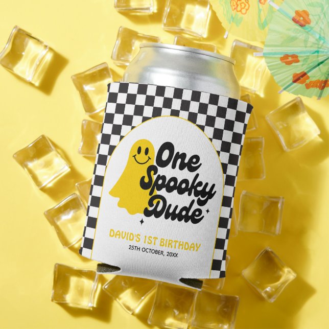 Rafraîchisseur Pour Canette Un Mec Éffrayant Halloween Super Premier anniversa (Été in situ)