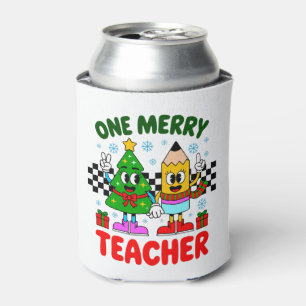 Rafraîchisseur Pour Canette Un professeur joyeux Noël arbre à crayon Xmas Vibe
