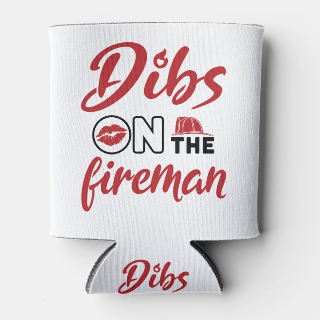 Rafraîchisseur Pour Canette Une femme pompière meurt sur le pompier (Devant)