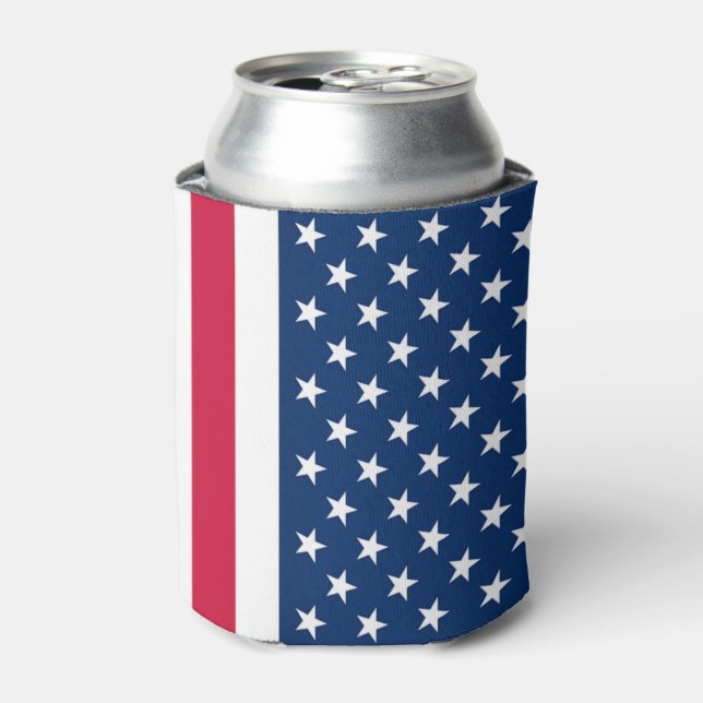 Rafraîchisseur Pour Canette USA Flag Can Cooler American Patriotic (Can devant)