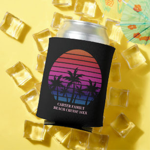 Rafraîchisseur Pour Canette Vacances Coucher de Soleil sur Plage Tropicale Noi