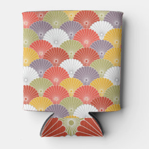 Rafraîchisseur Pour Canette Vague florale japonaise : Vintage colorée