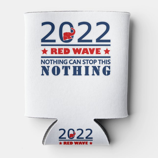 RAFRAÎCHISSEUR  POUR CANETTE VAGUE ROUGE 2022 (Devant)