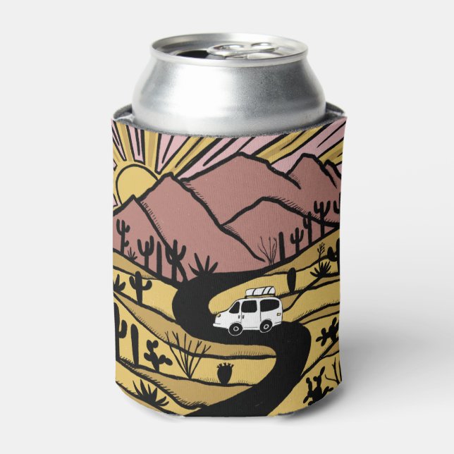 Rafraîchisseur Pour Canette VANLIFE Desert Mountain Explorez l'aventure (Can devant)