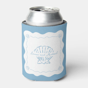 Rafraîchisseur Pour Canette Vastes côtes modernes minimalistes Dusty Blue Mari