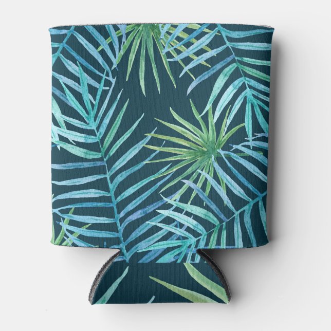 Rafraîchisseur Pour Canette Verdure luxuriante Texture Plante tropicale (Devant)