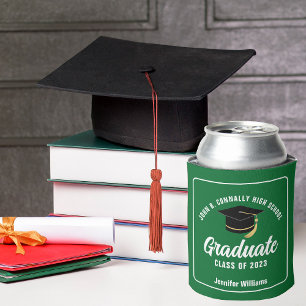 Rafraîchisseur Pour Canette Vert Blanc Moderne Diplômé sur mesure