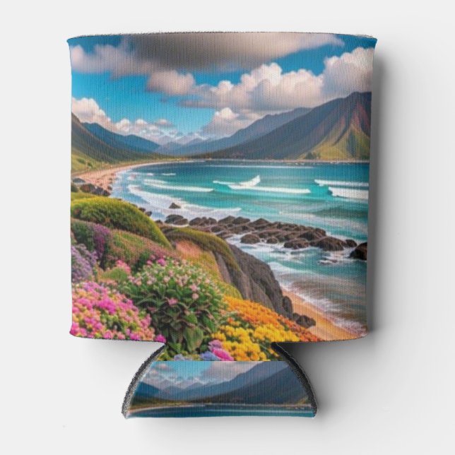 Rafraîchisseur Pour Canette Vibes tropicales (Devant)