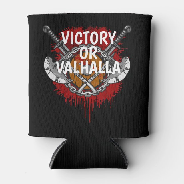 Rafraîchisseur Pour Canette Viking victory ou Valhalla Battle Cry (Devant)