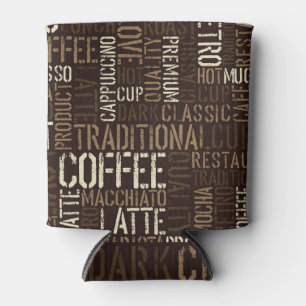 Rafraîchisseur Pour Canette Vintage café expérience Motif sans couture