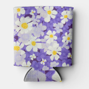 Rafraîchisseur Pour Canette Vintage coloré : Motif Fleur sans couture