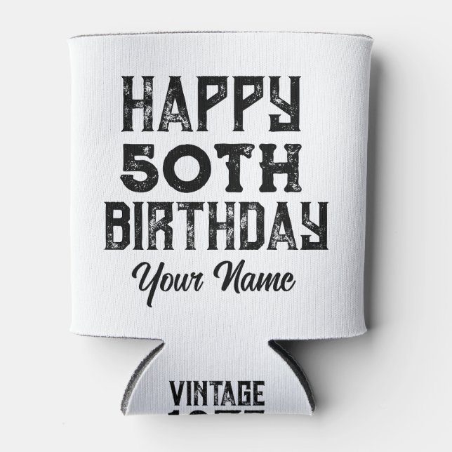Rafraîchisseur Pour Canette Vintage Custom Birthday Gift Mug (Devant)