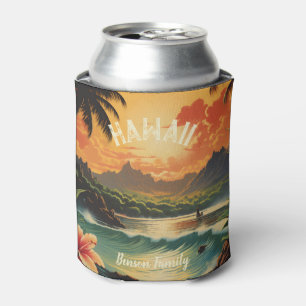 Rafraîchisseur Pour Canette Vintage Hawaii Tropical Beach Travel