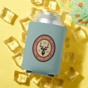 Rafraîchisseur Pour Canette Vintage Meilleur papa Chasse Deer Logo Fête des pè