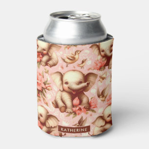 Rafraîchisseur Pour Canette Vintage mignonne bébé éléphant Motif