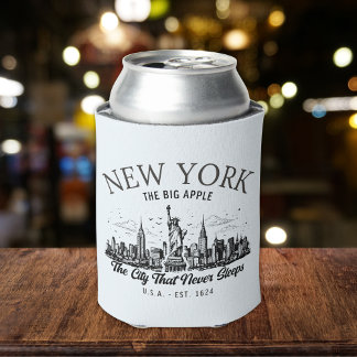 Rafraîchisseur Pour Canette Vintage New York | Retro NYC Skyline