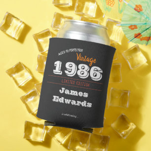 Rafraîchisseur Pour Canette Vintage Retro Can Cooler 1986 - 40e anniversaire