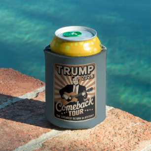 Rafraîchisseur Pour Canette Vintage TRUMP 2024 Rocks TOURNÉE DE RETOUR