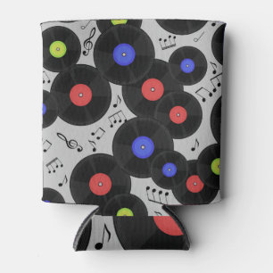 Rafraîchisseur Pour Canette Vinyl Records : Music Note Motif