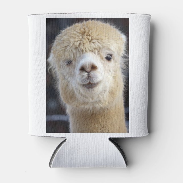 Rafraîchisseur Pour Canette Visage d'alpaca mignon (Devant)