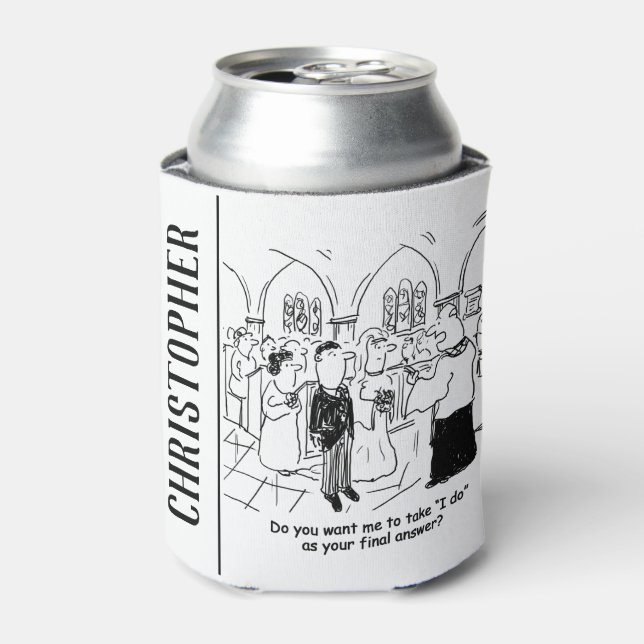 Rafraîchisseur Pour Canette Voeux mariages - Je fais comme réponse finale (Can devant)