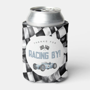 Rafraîchisseur Pour Canette Voiture Blue Race Anniversaire Fête Can Cooler Fav
