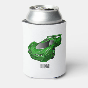 Rafraîchisseur Pour Canette Voiture de sport verte avec illustration airfos