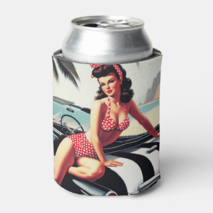 Rafraîchisseur Pour Canette Voiture Vintage Classic Pin Up