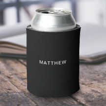 Votre nom Black Can Cooler