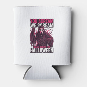 Rafraîchisseur Pour Canette Vous criez Nous Halloween Ghostface Couteau Sangla