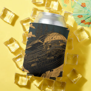 Rafraîchisseur Pour Canette Voyage dans le temps : Steampunk Airship