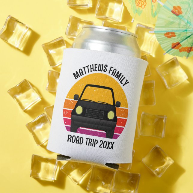 Rafraîchisseur Pour Canette Voyage sur la route de Spring Break Coucher de sol (Été in situ)
