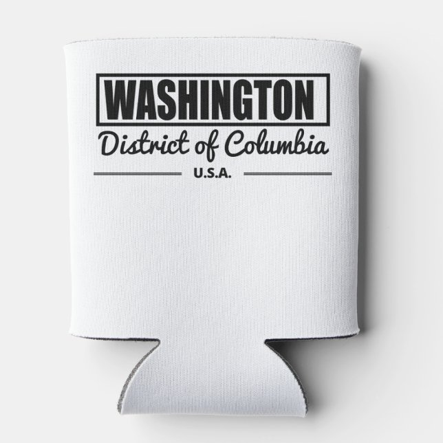 Rafraîchisseur Pour Canette Washington District de Columbia (Dos)