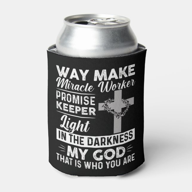 Rafraîchisseur Pour Canette Waymaker Miracle Worker Promise Keeper Light Jesus (Can devant)
