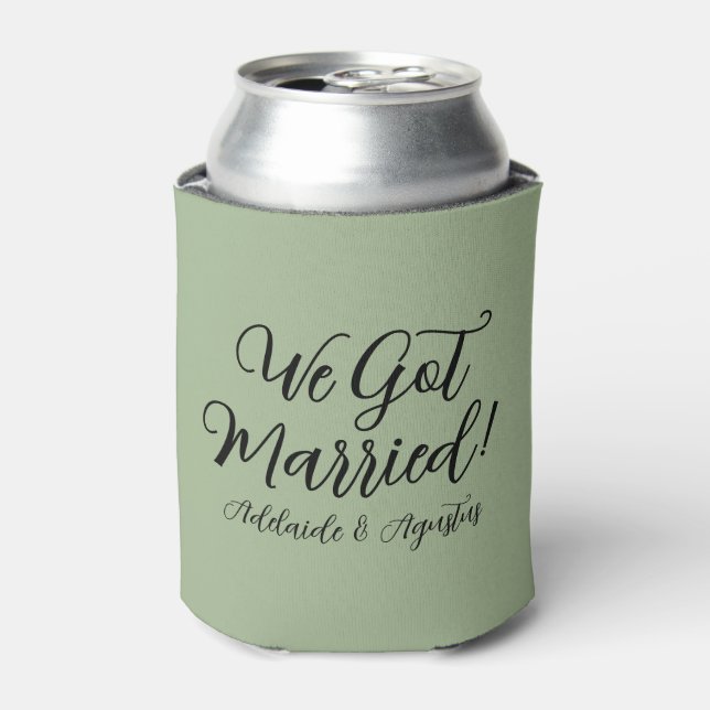 Rafraîchisseur Pour Canette We Got Married Green Cooler (Can devant)