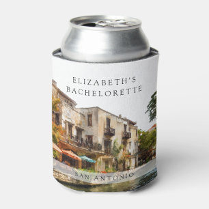 Rafraîchisseur Pour Canette Week-end de célibataire aquarelle à San Antonio