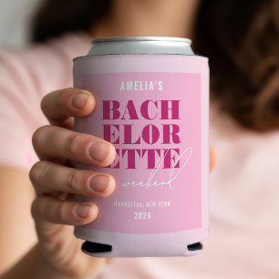 Rafraîchisseur Pour Canette Week-end de célibataire rose audacieux