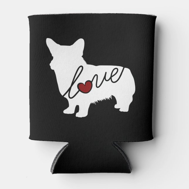 Rafraîchisseur Pour Canette Welsh Corgi Love (Devant)
