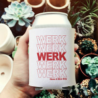WERK Retro typographie rouge