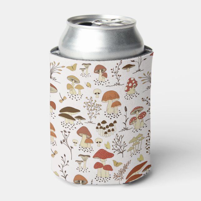 Rafraîchisseur Pour Canette Whimsical Woodland Champhrooms Motif (Can devant)