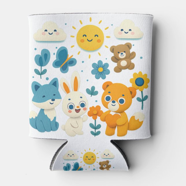 Rafraîchisseur Pour Canette Whimsical Woodland Friends Can Cooler (Devant)