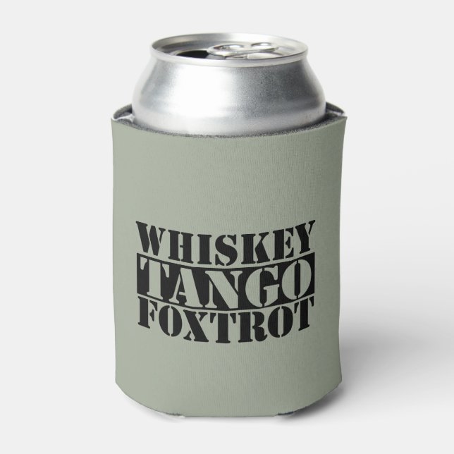 Rafraîchisseur Pour Canette Whiskey Tango Foxtrot (Can devant)