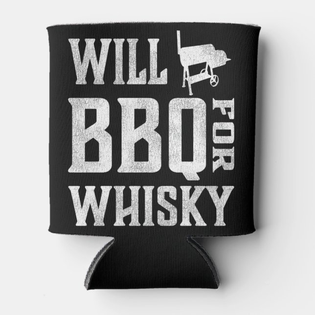Rafraîchisseur Pour Canette Will BBBQ pour Whisky - Funky Offset Grillmaster (Devant)