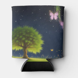 Rafraîchisseur Pour Canette Willow Tree de nuit avec papillons et lucioles