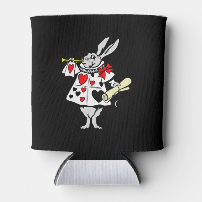 Rafraîchisseur Pour Canette Wonderland Rabbit Lapin de Pâques Jouer de la musi (Devant)